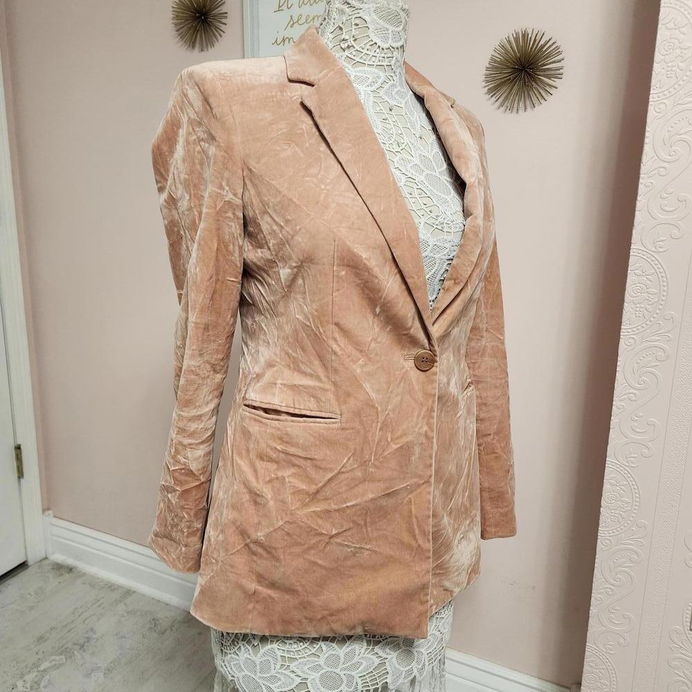 EUC Flawless crushed velvet Theory blazer jacket 6